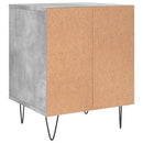 vidaXL 2 db betonszürke szerelt fa éjjeliszekrény 40 x 35 x 50 cm