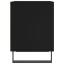 vidaXL 2 db fekete szerelt fa éjjeliszekrény 40 x 35 x 50 cm