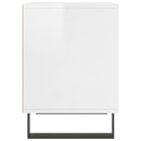 vidaXL magasfényű fehér szerelt fa éjjeliszekrény 40x35x50 cm