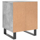 vidaXL 2 db betonszürke szerelt fa éjjeliszekrény 40 x 35 x 50 cm