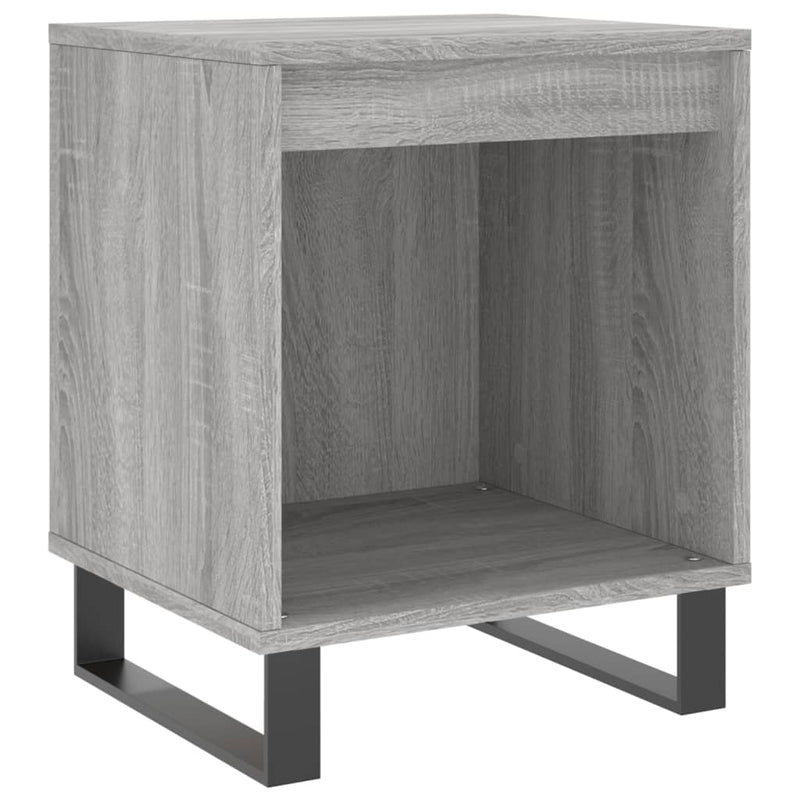vidaXL 2 db szürke sonoma színű éjjeliszekrény 40 x 35 x 50 cm