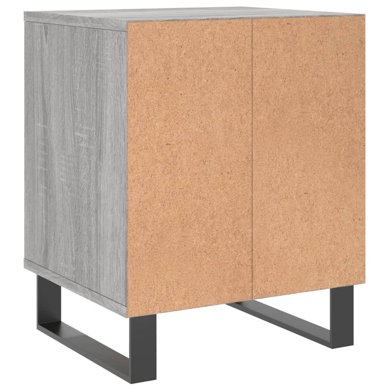 vidaXL 2 db szürke sonoma színű éjjeliszekrény 40 x 35 x 50 cm