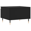 vidaXL 2 db fekete szerelt fa dohányzóasztal 50 x 46 x 35 cm