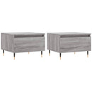 vidaXL 2 db szürke sonoma szerelt fa dohányzóasztal 50 x 46 x 35 cm