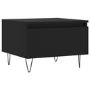 vidaXL 2 db fekete szerelt fa dohányzóasztal 50 x 46 x 35 cm