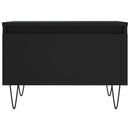vidaXL 2 db fekete szerelt fa dohányzóasztal 50 x 46 x 35 cm