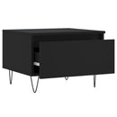 vidaXL 2 db fekete szerelt fa dohányzóasztal 50 x 46 x 35 cm