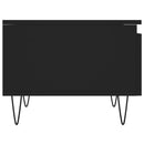 vidaXL 2 db fekete szerelt fa dohányzóasztal 50 x 46 x 35 cm