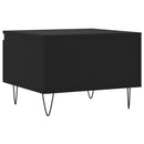 vidaXL 2 db fekete szerelt fa dohányzóasztal 50 x 46 x 35 cm