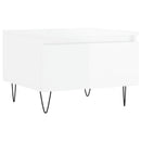vidaXL 2 db magasfényű fehér szerelt fa dohányzóasztal 50 x 46 x 35 cm