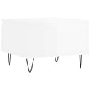 vidaXL 2 db magasfényű fehér szerelt fa dohányzóasztal 50 x 46 x 35 cm