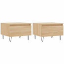 vidaXL 2 db sonoma tölgy szerelt fa dohányzóasztal 50 x 46 x 35 cm