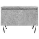 vidaXL 2 db betonszürke szerelt fa dohányzóasztal 50 x 46 x 35 cm