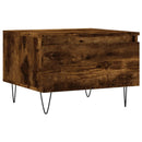 vidaXL 2 db füstös tölgy szerelt fa dohányzóasztal 50 x 46 x 35 cm