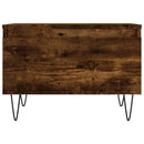 vidaXL 2 db füstös tölgy szerelt fa dohányzóasztal 50 x 46 x 35 cm