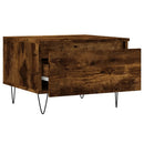vidaXL 2 db füstös tölgy szerelt fa dohányzóasztal 50 x 46 x 35 cm