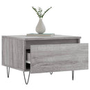 vidaXL 2 db szürke sonoma szerelt fa dohányzóasztal 50 x 46 x 35 cm