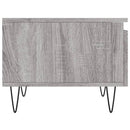 vidaXL 2 db szürke sonoma szerelt fa dohányzóasztal 50 x 46 x 35 cm