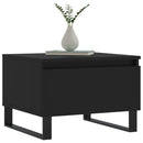 vidaXL 2 db fekete szerelt fa dohányzóasztal 50 x 46 x 35 cm