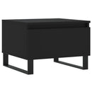 vidaXL 2 db fekete szerelt fa dohányzóasztal 50 x 46 x 35 cm