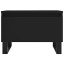 vidaXL 2 db fekete szerelt fa dohányzóasztal 50 x 46 x 35 cm