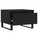 vidaXL 2 db fekete szerelt fa dohányzóasztal 50 x 46 x 35 cm