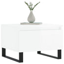 vidaXL 2 db magasfényű fehér szerelt fa dohányzóasztal 50 x 46 x 35 cm