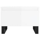 vidaXL 2 db magasfényű fehér szerelt fa dohányzóasztal 50 x 46 x 35 cm