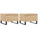 vidaXL 2 db sonoma tölgy szerelt fa dohányzóasztal 50 x 46 x 35 cm