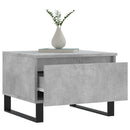 vidaXL 2 db betonszürke szerelt fa dohányzóasztal 50 x 46 x 35 cm