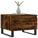 vidaXL 2 db füstös tölgy szerelt fa dohányzóasztal 50 x 46 x 35 cm