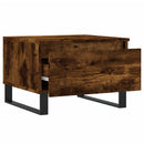 vidaXL 2 db füstös tölgy szerelt fa dohányzóasztal 50 x 46 x 35 cm