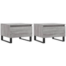 vidaXL 2 db szürke sonoma szerelt fa dohányzóasztal 50 x 46 x 35 cm