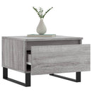 vidaXL 2 db szürke sonoma szerelt fa dohányzóasztal 50 x 46 x 35 cm