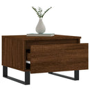 vidaXL 2 db barna tölgyszínű szerelt fa dohányzóasztal 50 x 46 x 35 cm