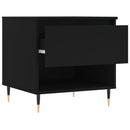 vidaXL 2 db fekete szerelt fa dohányzóasztal 50 x 46 x 50 cm