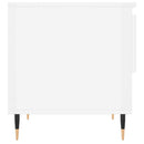 vidaXL 2 db magasfényű fehér szerelt fa dohányzóasztal 50 x 46 x 50 cm