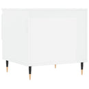 vidaXL 2 db magasfényű fehér szerelt fa dohányzóasztal 50 x 46 x 50 cm