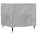 vidaXL 2 db betonszürke szerelt fa dohányzóasztal 50 x 46 x 50 cm