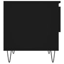 vidaXL fekete szerelt fa dohányzóasztal 50 x 46 x 50 cm