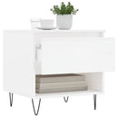 vidaXL 2 db magasfényű fehér szerelt fa dohányzóasztal 50 x 46 x 50 cm