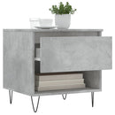 vidaXL 2 db betonszürke szerelt fa dohányzóasztal 50 x 46 x 50 cm