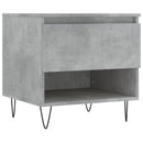 vidaXL 2 db betonszürke szerelt fa dohányzóasztal 50 x 46 x 50 cm