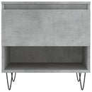 vidaXL 2 db betonszürke szerelt fa dohányzóasztal 50 x 46 x 50 cm