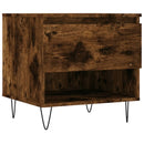 vidaXL 2 db füstös tölgy szerelt fa dohányzóasztal 50 x 46 x 50 cm