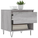 vidaXL 2 db szürke sonoma szerelt fa dohányzóasztal 50 x 46 x 50 cm