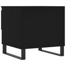 vidaXL fekete szerelt fa dohányzóasztal 50 x 46 x 50 cm