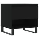 vidaXL 2 db fekete szerelt fa dohányzóasztal 50 x 46 x 50 cm
