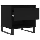 vidaXL 2 db fekete szerelt fa dohányzóasztal 50 x 46 x 50 cm
