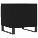 vidaXL 2 db fekete szerelt fa dohányzóasztal 50 x 46 x 50 cm